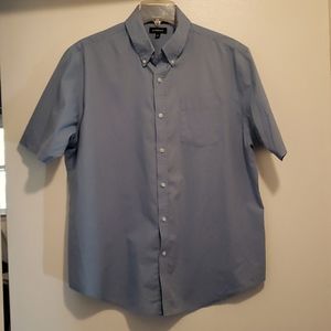 Men's Croft&Barrow Short Sleeve Dress Shirt Light Blue